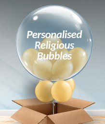 Personalised Religious Occasion Bubble Balloons | Party Save Smile